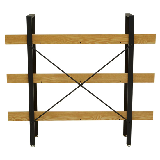 Loxton Wooden 3 Tier Shelving Unit In Light Yellow