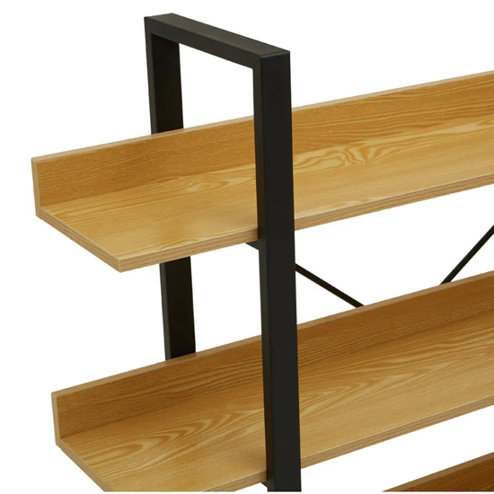 Loxton Wooden 3 Tier Shelving Unit In Light Yellow