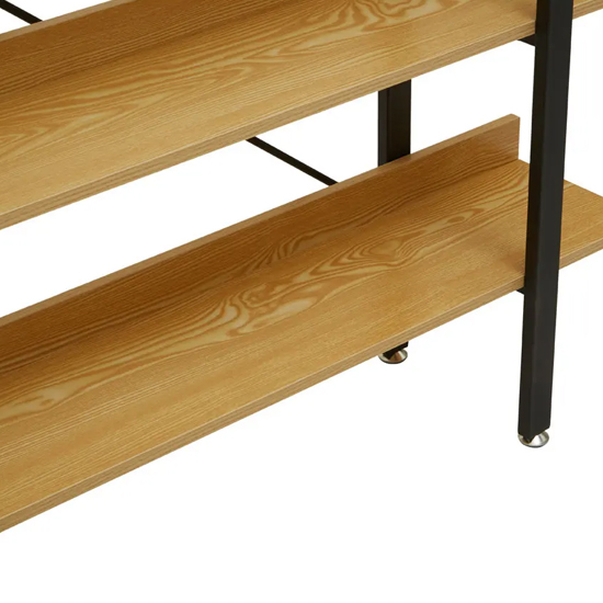 Loxton Wooden 3 Tier Shelving Unit In Light Yellow