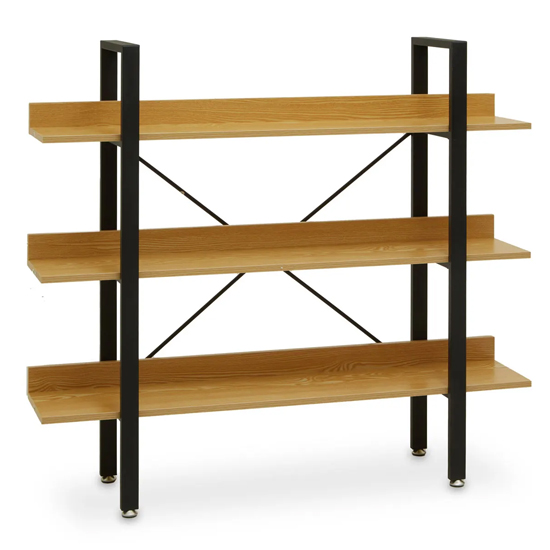 Read more about Loxton wooden 3 tier shelving unit in light yellow