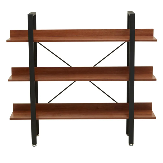 Loxton Wooden 3 Tier Shelving Unit In Red Pomelo_2