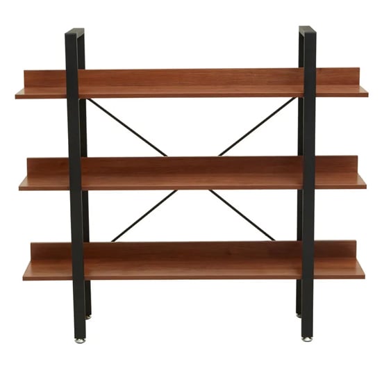 Loxton Wooden 3 Tier Shelving Unit In Red Pomelo
