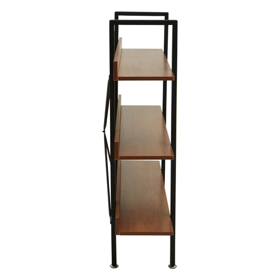 Loxton Wooden 3 Tier Shelving Unit In Red Pomelo