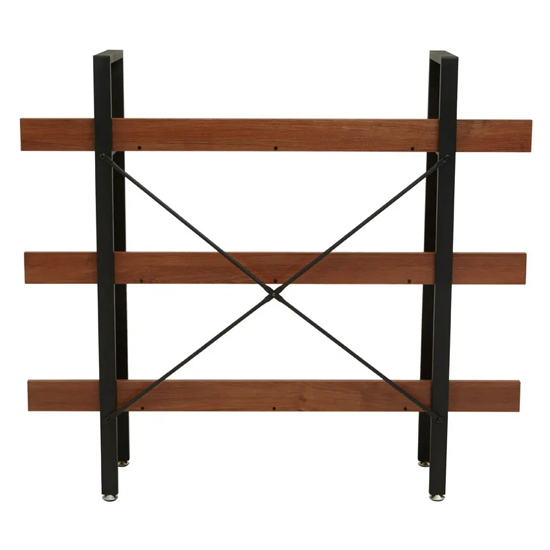 Loxton Wooden 3 Tier Shelving Unit In Red Pomelo