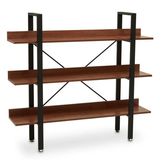 Loxton Wooden 3 Tier Shelving Unit In Red Pomelo_1