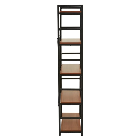 Loxton Wooden 5 Tier Shelving Unit In Red Pomelo