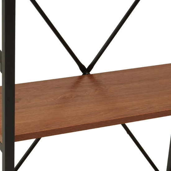 Loxton Wooden 5 Tier Shelving Unit In Red Pomelo