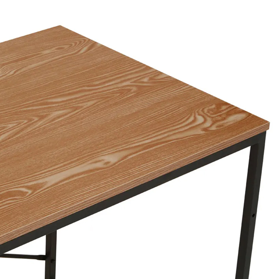 Loxton Wooden Laptop Desk With Shelves In Red Pomelo