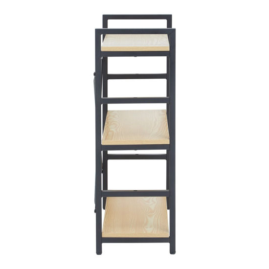 Loxton Wooden 3 Tiered Shelving Unit In Light Yellow