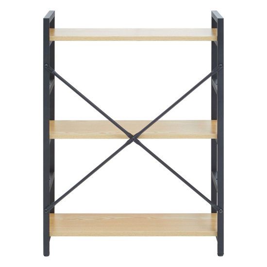Loxton Wooden 3 Tiered Shelving Unit In Light Yellow