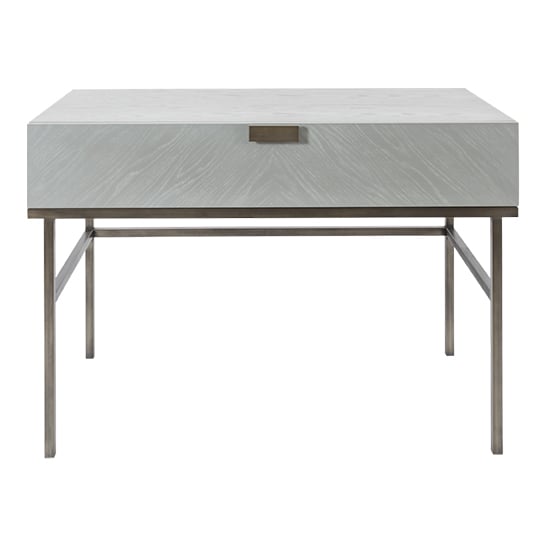 Product photograph of Lucy Wooden Dressing Table With 1 Drawer In Grey Oak from Furniture in Fashion