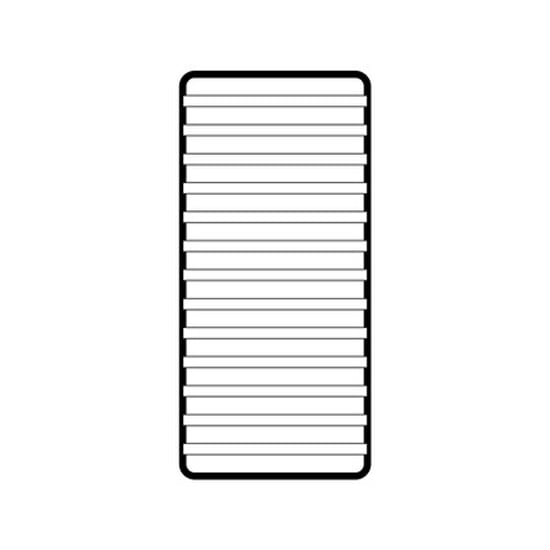 Luffkin 90cm x 190cm Steel Frame Bed Slat