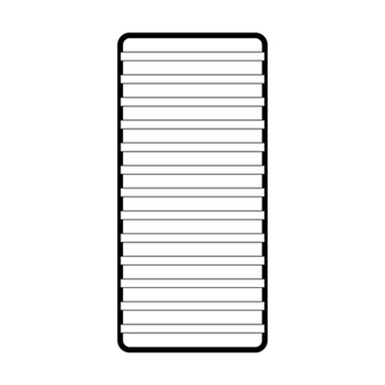 Luffkin 90cm x 200cm Steel Frame Bed Slat