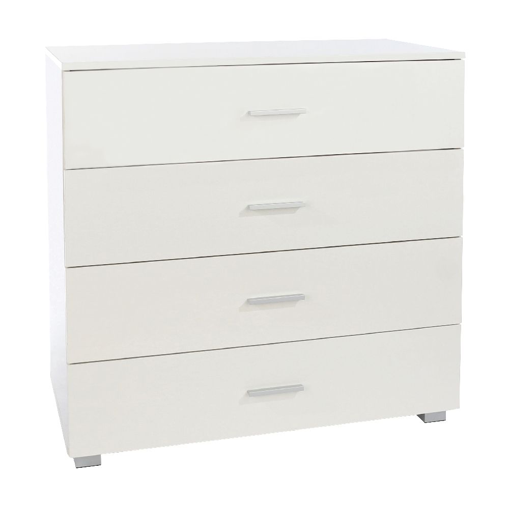 Lufkin Wooden Chest Of 4 Drawers In White