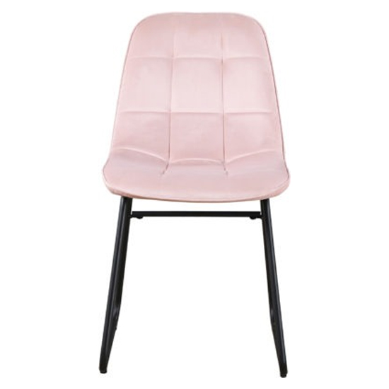 Lyster Baby Pink Velvet Dining Chairs In A Pair_3