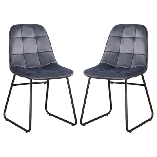 Lyster Grey Velvet Dining Chairs In A Pair_1