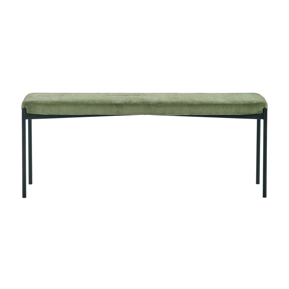 Luling Velvet Dining Bench - Green