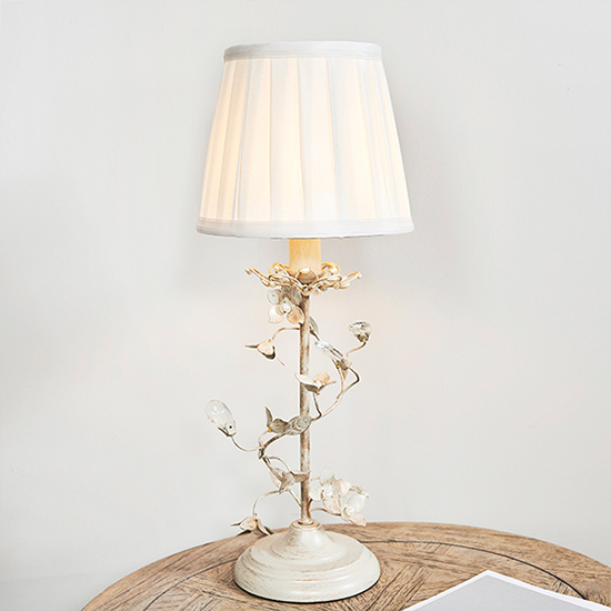 Lullaby Clear And Pearl Acrylic Table Lamp In Cream_1