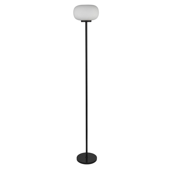Lumina Glass Floor Lamp In White And Black Furniture in Fashion