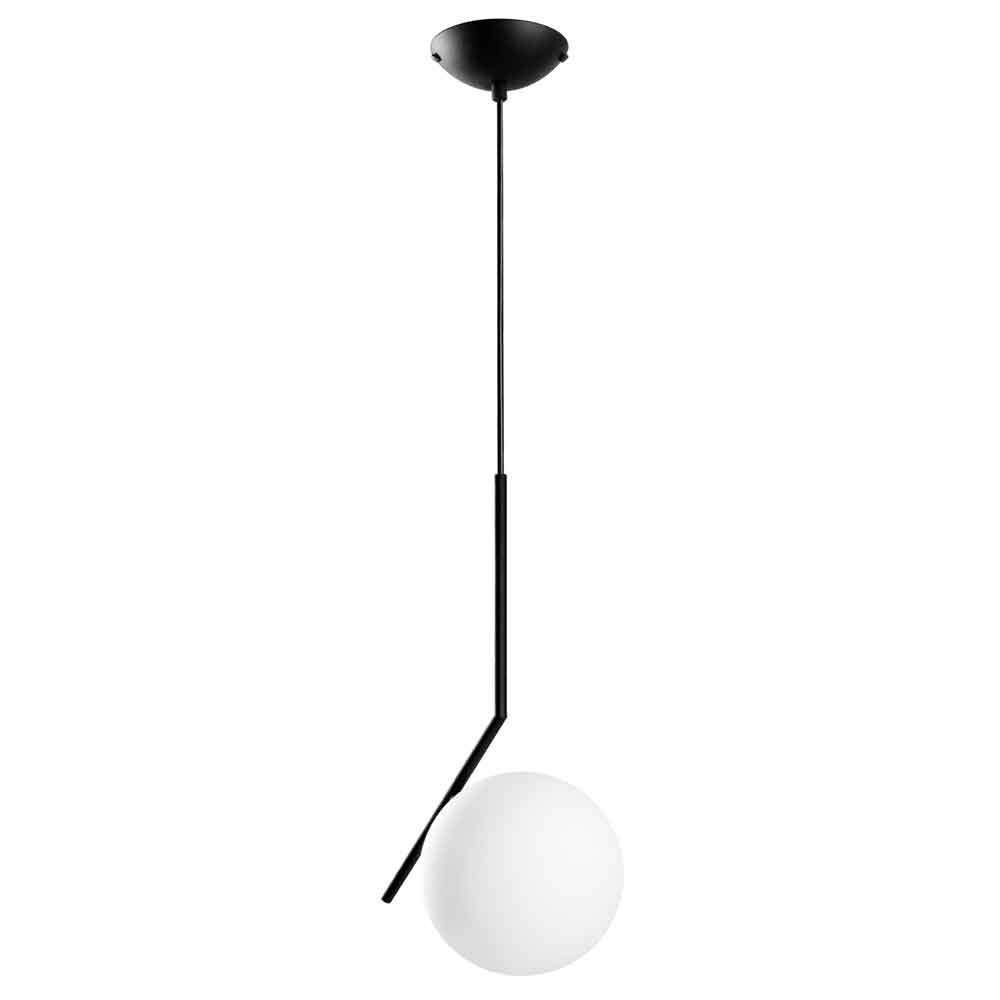 Luminar Metal Ceiling Pendant Light in Black and White