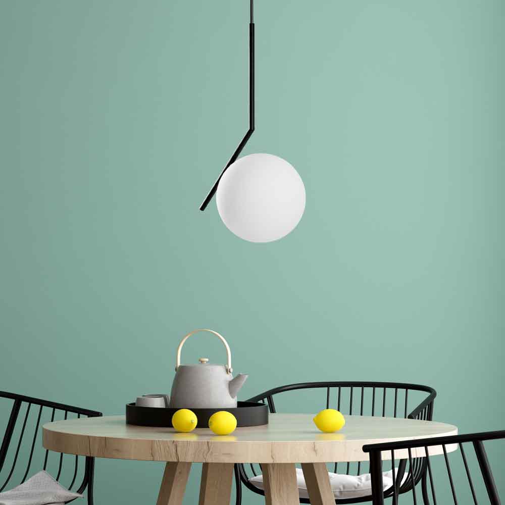 Luminar Metal Ceiling Pendant Light in Black and White