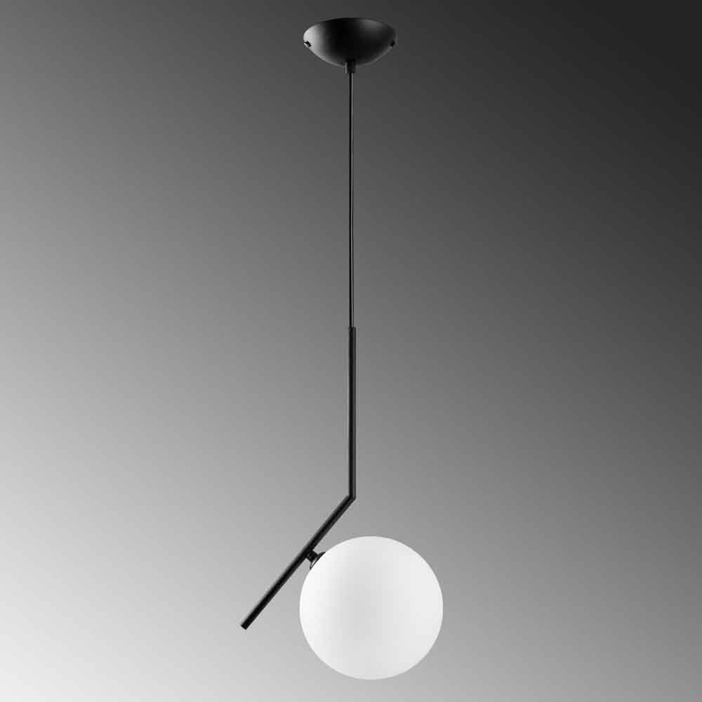 Luminar Metal Ceiling Pendant Light in Black and White