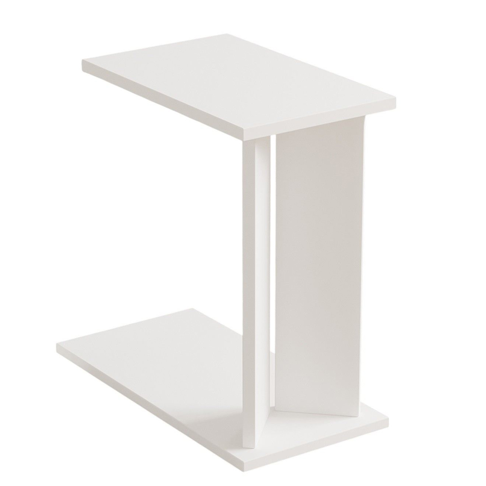 Lun Wooden Side Table in White