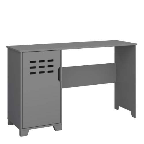 Read more about Luna wooden laptop desk with 1 door in folkestone grey