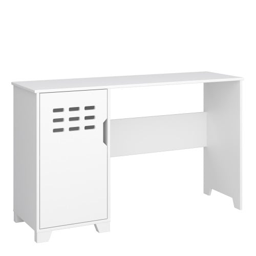 Read more about Luna wooden laptop desk with 1 door in pure white