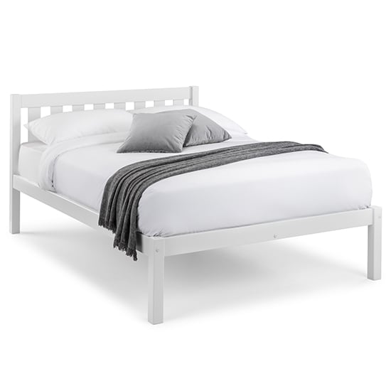 Read more about Lajita wooden double bed in surf white