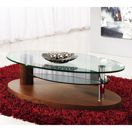 luna coffee table walnut - 4 Popular Designs Of Coffee Tables With Rounded Corners