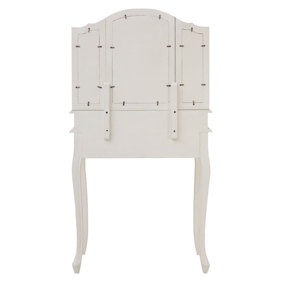 Luria Wooden Dressing Table With Mirror In White