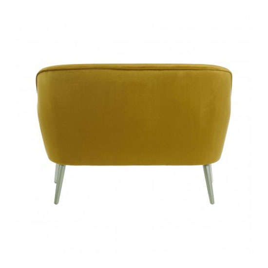 Luxury 2 Seater Velvet Sofa In Mustard_2
