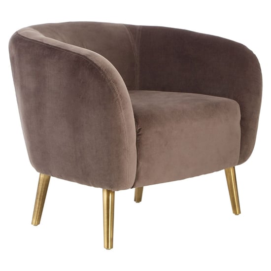 Product photograph of Luxury Round Upholstered Velvet Armchair In Grey from Furniture in Fashion