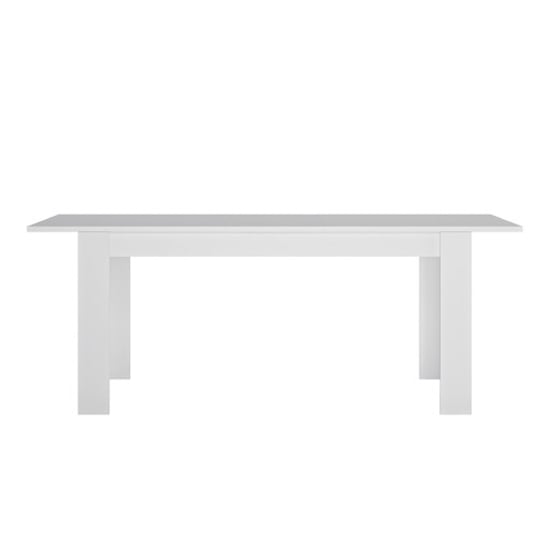 Lyon 160cm Extending High Gloss Dining Table In White_2