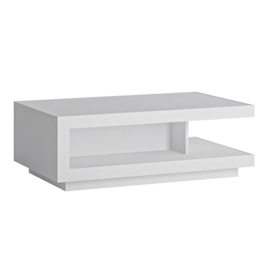 Read more about Lyon high gloss coffee table in white