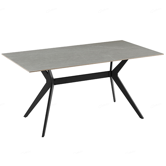 Read more about Lyons sintered stone dining table rectangular in grey