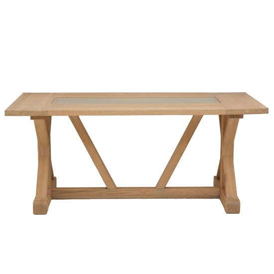 Lyox Rectangular Wooden Dining Table In Oak