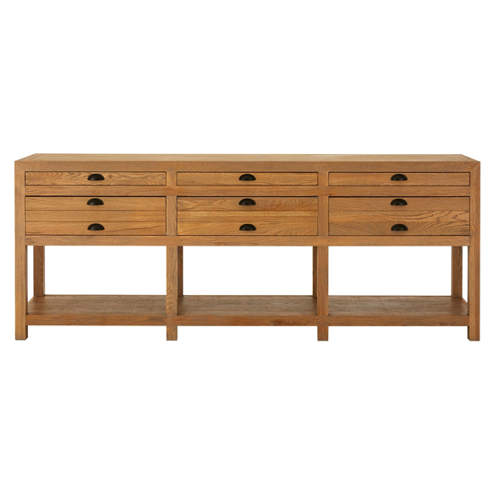 Lyox Wooden 6 Drawers Sideboard In Natural_2