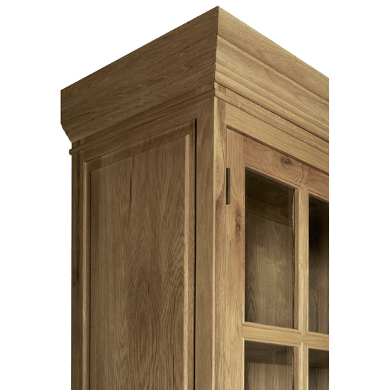 Lyox Wooden Display Cabinet In Oak With 4 Doors