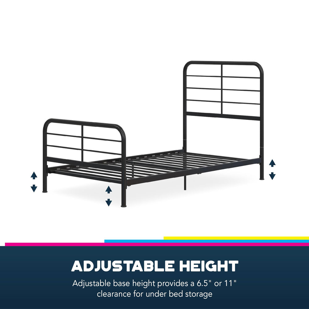 Mableton Metal Single Size in Black