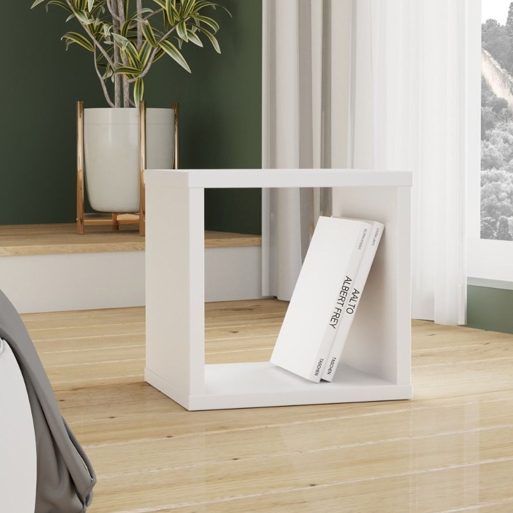 Mabon High Gloss Bookshelf In White