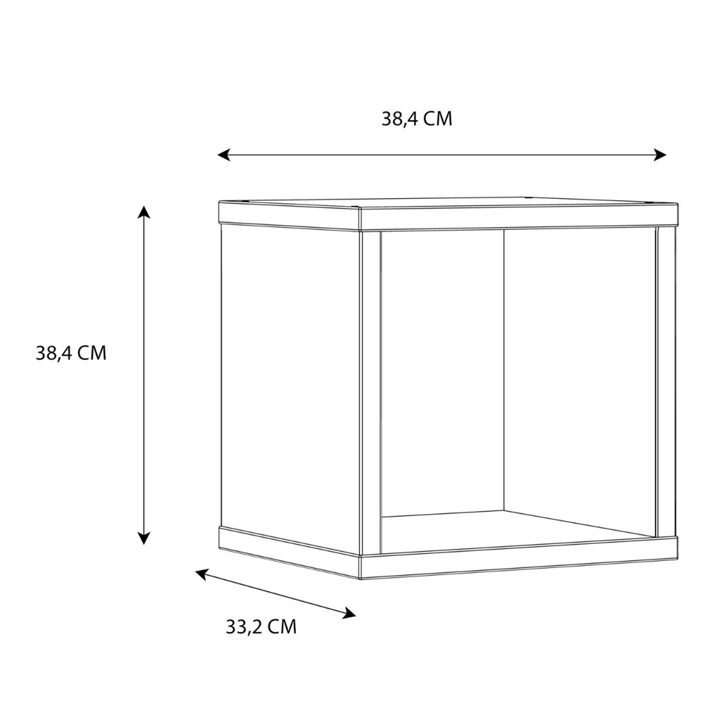 Mabon High Gloss Bookshelf In White