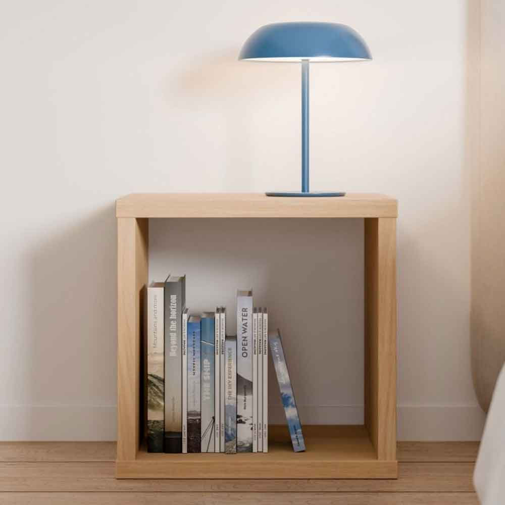 Mabon Square Wooden Shelving Unit in Elegancia Oak