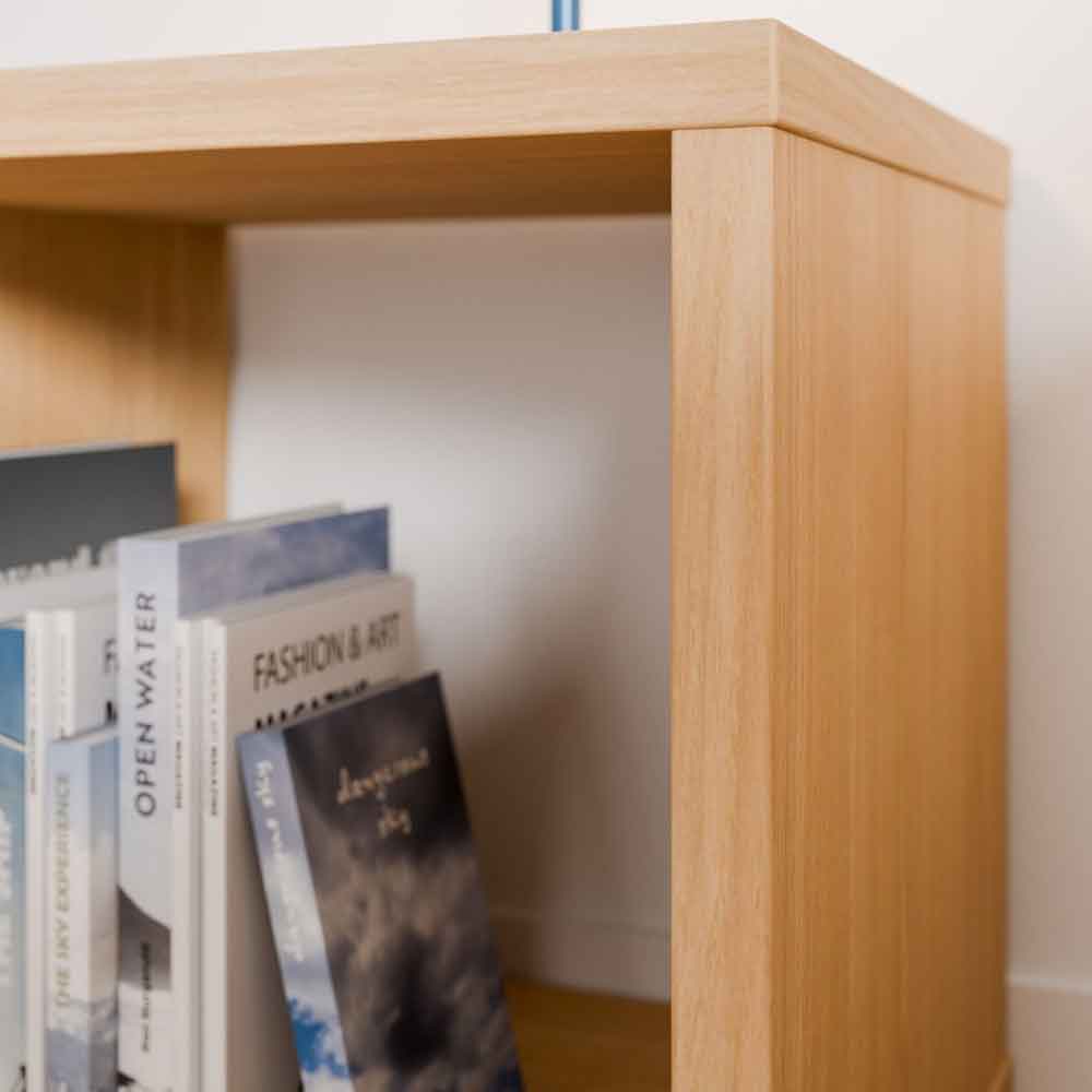 Mabon Square Wooden Shelving Unit in Elegancia Oak