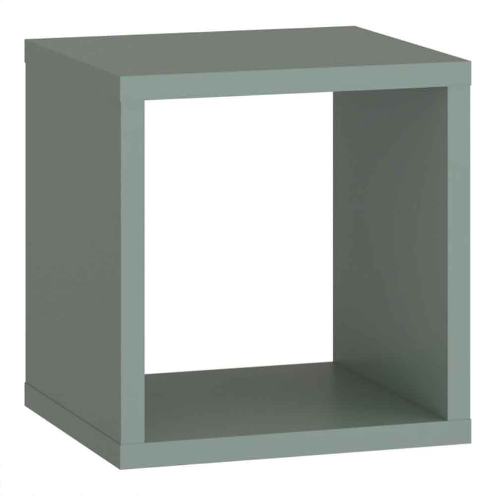 Mabon Square Wooden Shelving Unit in Sage Green