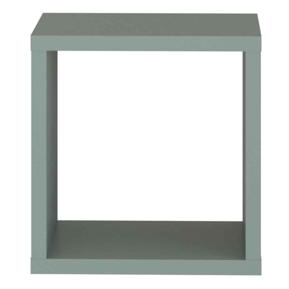 Mabon Square Wooden Shelving Unit in Sage Green