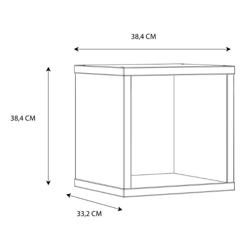 Mabon Square Wooden Shelving Unit in Sage Green