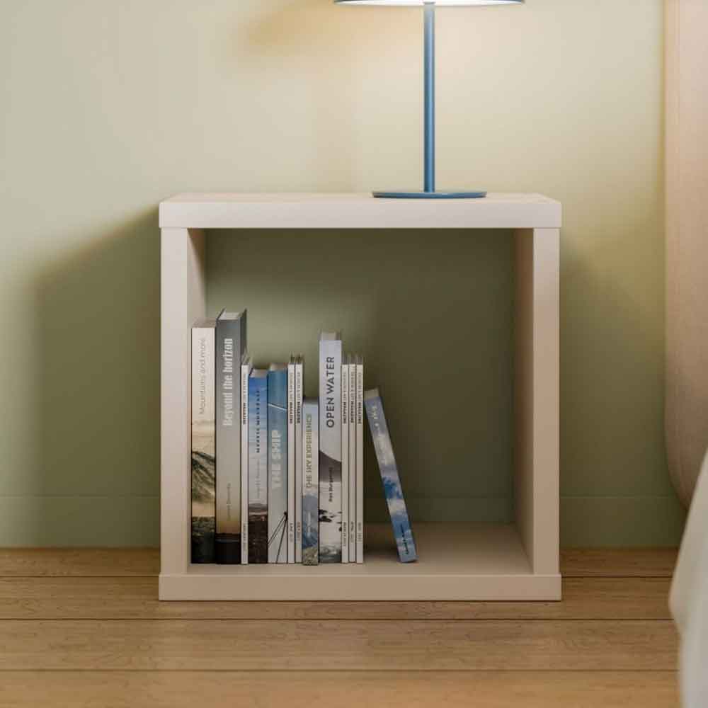 Mabon Square Wooden Shelving Unit in Sand
