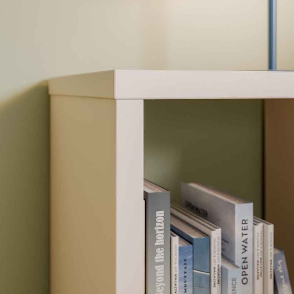 Mabon Square Wooden Shelving Unit in Sand